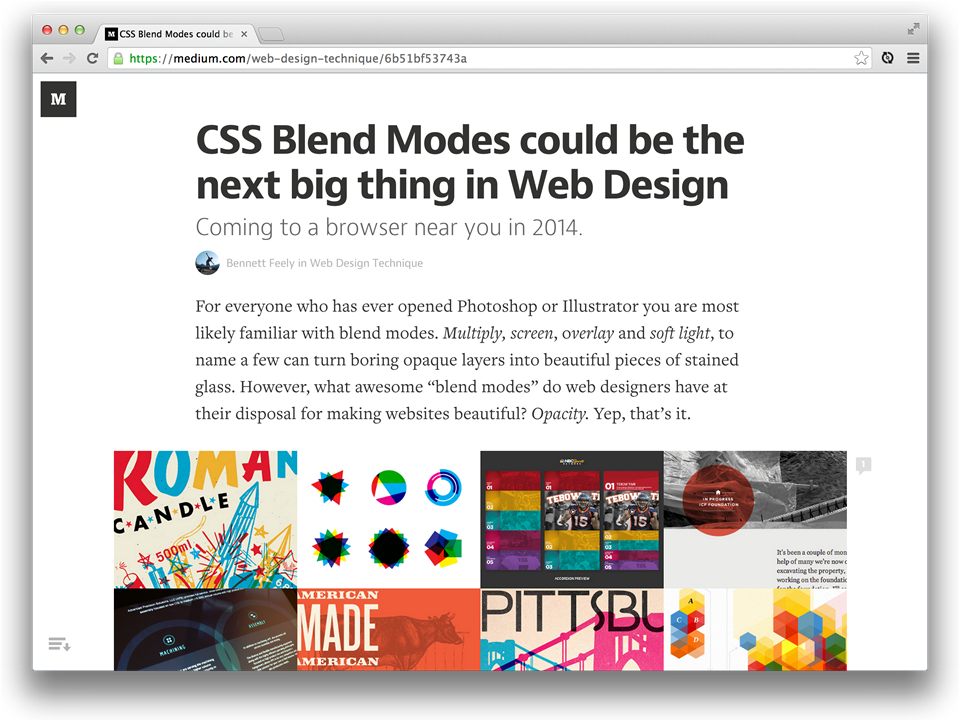 Bennett Feely about CSS Blend Modes in web design